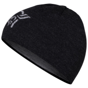 Шапка Norrona 29 light merinoUll logo Beanie черен Caviar Melange
