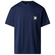 Мъжка тениска The North Face M Mountain Logo Relaxed S/S Pocket Tee тъмно син Summit Navy