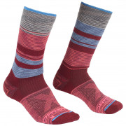 Дамски чорапи Ortovox All Mountain Mid Socks W червен/син Multicolour
