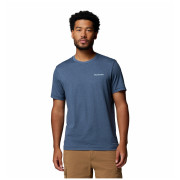 Мъжка тениска Columbia Parsons Point™ SS Back Graphic Tee син Collegiate Navy Heather, Linear Peaks