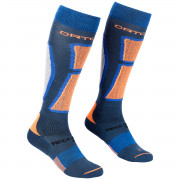 Мъжки 3/4 чорапи Ortovox Ski Rock'N'Wool Long Socks син PetrolBlue