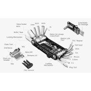 Инструменти Topeak Mini Pt30 Černá