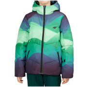 Детско зимно яке 4F Technical Jacket M1278 син/зелен Multicolour Allover