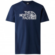 Мъжка тениска The North Face M S/S Woodcut Dome Tee син