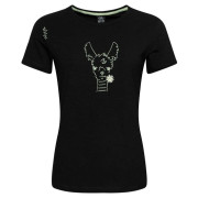 Дамска тениска Chillaz Valencia Happy Alpaca черен Black