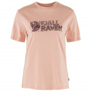 Дамска тениска Fjällräven Lush Logo T-shirt W светло розов