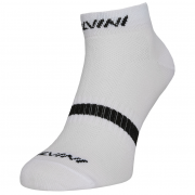 Чорапи за колоездене Silvini Plima бял/черен
