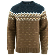 Мъжки пуловер Fjällräven Övik Knit Sweater M кафяв Dark Oak-Navy
