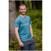 Мъжка тениска MOOA Merino Lyolite Waves 150 Short