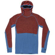Функционален мъжки суитшърт Devold Tuvegga Merino Hoodie Man син/червен CAYENNE