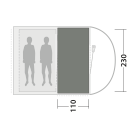 Килим за палатка Outwell Cozy Carpet Sky 2