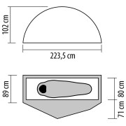 Свръх лека палатка NEMO Equipment Dragonfly OSMO Bikepack 1P