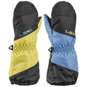 Детски ски ръкавици Leki Little Swtch Zero Mitt Long black-light blue син/жълт black-light blue-light yellow