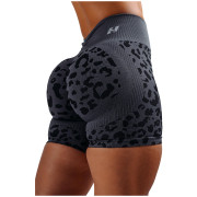 Дамски къси панталони Nebbia Push-Up Compression Leopard Shorts Primal черен BLACK LEOPARD