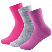 Детски чорапи Devold Daily Light Kid Sock 3pk розов GirlMix