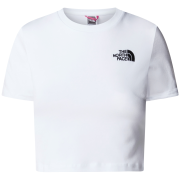 Дамска тениска The North Face Essential Cropped Slim Short Sleeve Tee бял TNF WHITE