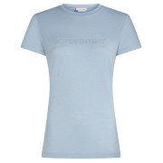Дамска функционална блуза Icebreaker Women M 150 Tech Lite SS Tee IBStitchlin светло син Zinc Blue