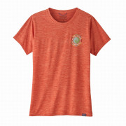 Дамска тениска Patagonia W's Cap Cool Daily Graphic Shirt червен