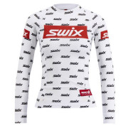 Дамска тениска Swix RaceX бял/черен