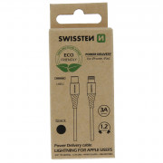 Кабел за зареждане и пренос на данни Swissten USB-C/LIGHTNING