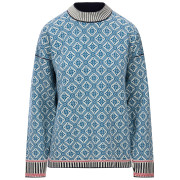 Дамски пуловер Dale of Norway Langøy Fem Sweater синьо/бял Arctic Blue Offwhite
