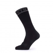 Водоустойчиви чорапи SealSkinz Scoulton черен/сив