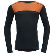Функционална мъжка тениска  Devold Lauparen Merino 190 Shirt Man оранжев/черен