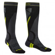 Мъжки чорапи Bridgedale Ski Lightweight черен Black/Lime/