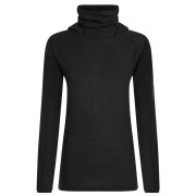 Дамски суитшърт Icebreaker Wom Mer 400 RealFleece Grid Pulover Hood черен Black
