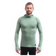 Функционална мъжка тениска Sensor Merino DF с дълъг ръкав и качулка