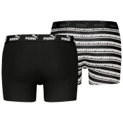 Мъжки боксерки Puma Elements Striped Boxers 2P