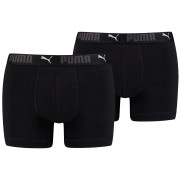 Мъжки боксерки Puma Sport Cotton Boxers 2P черен Black