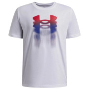 Детска тениска Under Armour B Logo Blur SS White бял White