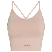 Спортен сутиен Icebreaker Merino Blend 260 Seamless Rib Strappy Tank розов PINK QUARTZ