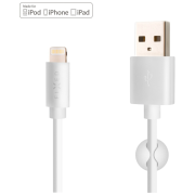 Кабел за зареждане и пренос на данни Fixed Datový a nabíjecí kabel FIXED USB/Lightning бял bílá