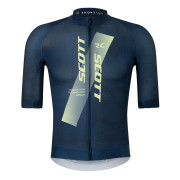 Мъжка колоездачна фланелка Scott Jersey M's RC Pro тъмно син dark blue/acid yello