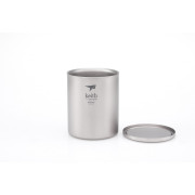 Термо чаша Keith Titanium Double-Wall Tit. Mug 450 ml сребърен