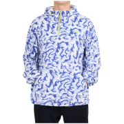 Мъжки суитшърт 4F Fleece M483 бял / син Cobalt Allover