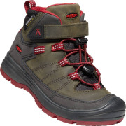 Детски обувки Keen Redwood MID WP C червен/сив SteelGray/RedDahlia