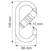 Карабинер Camp Steel Oval Pro 2Lock