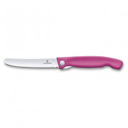 Сгъваем нож Victorinox Swiss Classic - вълнообразно острие розов Pink
