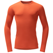 Функционална мъжка тениска Devold Adventure Merino 190 Shirt Man оранжев Brick