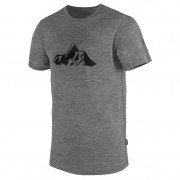 Мъжка тениска Warg Merino Mountain 165 Short Comfy сив