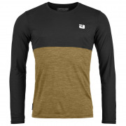 Функционална мъжка тениска  Ortovox 150 Cool Logo Ls M черен/кафяв
