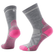 Дамски чорапи Smartwool W Hike Light Cushion Crew сив/розов power pink