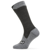 Водоустойчиви чорапи SealSkinz Raynham черен/сив Black/Grey Marl