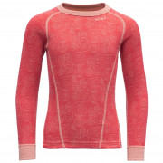 Детска функционална тениска Devold Active Kid Shirt червен/розов Poppy