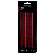 Комплект колчета Trimm kolík V-PEG - D17 - sada 4 ks червен bordo anodized