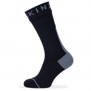 Водоустойчиви чорапи SealSkinz Briston черен/сив