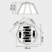 Семейна палатка Coleman Octagon 8